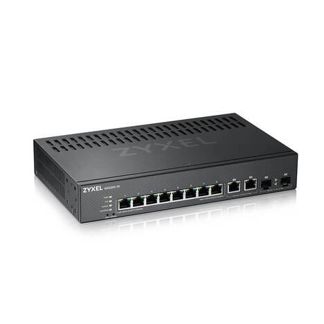ZYXEL NebulaFlex Pro GS2220-10 Hybrid L2 Switch, rack 19 ", 8xGE, 2xCombo (SFP / RJ-45), silent, standalone / cloud management