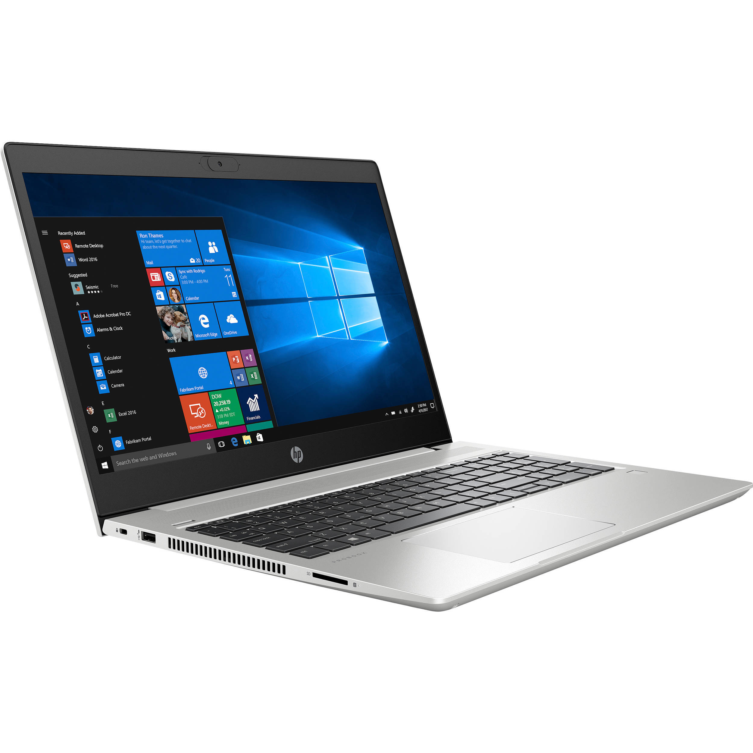 Ноутбук HP Inc. ProBook 450 G7 12X24EA Intel Core i7-10510U (серебристый)