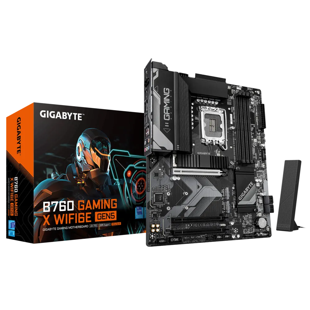 Материнская плата Gigabyte LGA 1700 Intel B760 B760 GAMING X WIFI6E GEN5