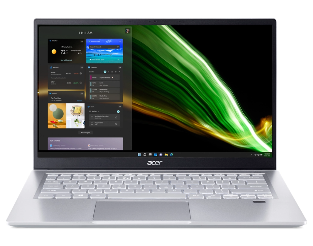 Ноутбук ACER Swift 3 SF314-43-R931 AMD Ryzen 7 5700U (серебристый)