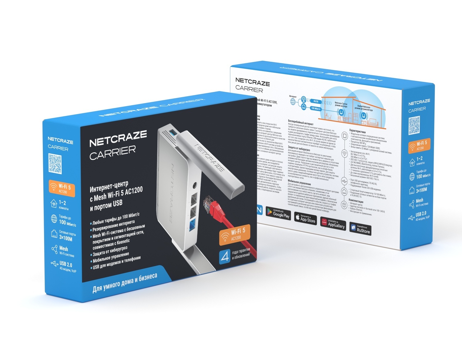 Wi-Fi роутер Netcraze NC-1721