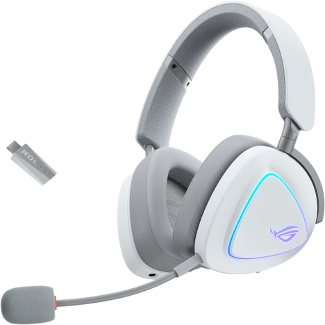 Bluetooth-гарнитура ASUS ROG DELTA II, цвет белый/серый