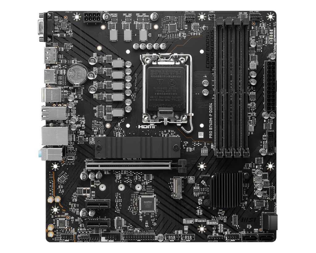 Материнская плата MSI Intel B760 PRO B760M-P DDR4 (плохая упаковка)
