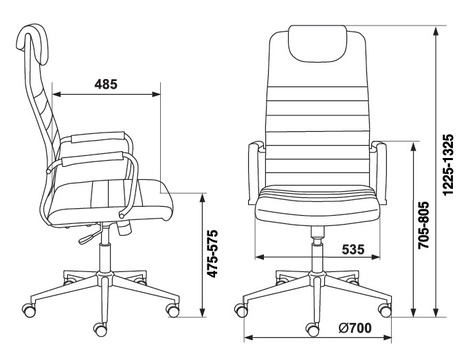 Кресло руководителя Бюрократ  KB-9N/ECO
