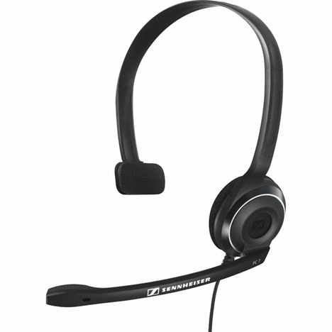 Гарнитура с 1 наушником Sennheiser PC 7, цвет черный