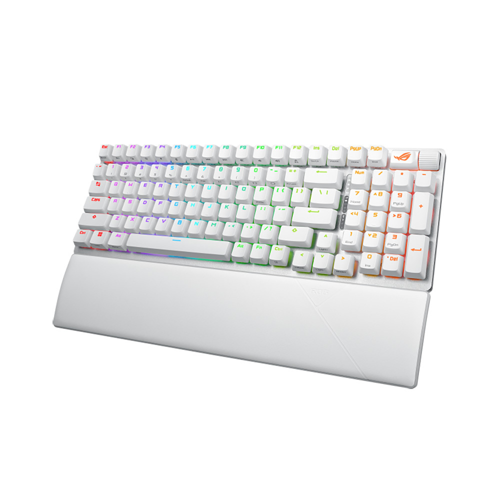 Клавиатура ASUS ROG Strix Scope II 96 90MP037A-BKRA30, цвет белый