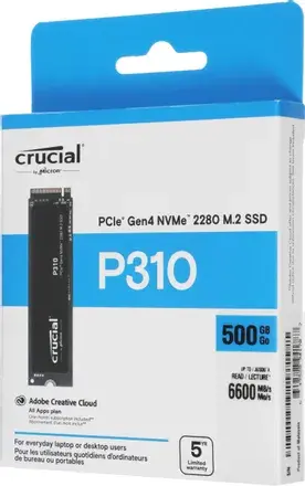Внутренний твердотельный накопитель Crucial P310 500ГБ