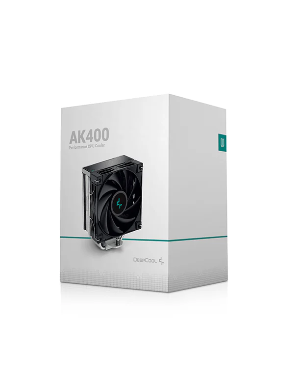 Вентилятор Deepcool AK400 (Height 155mm, 6mm x 4pcs, Fan 120mm, 500;1850RPM ±10%, < 29 dB(A), 4-pin PWM, TDP 220W, Al+Cu, Screw, Socket AMD AM5/AM4, Intel LGA1700/1200/115x) {18} (727446)
