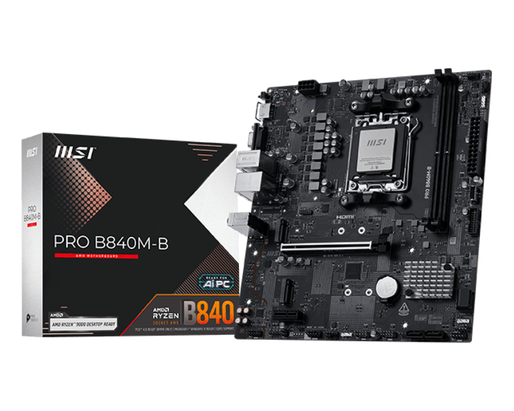 Материнская плата MSI AMD B840 PRO B840M-B