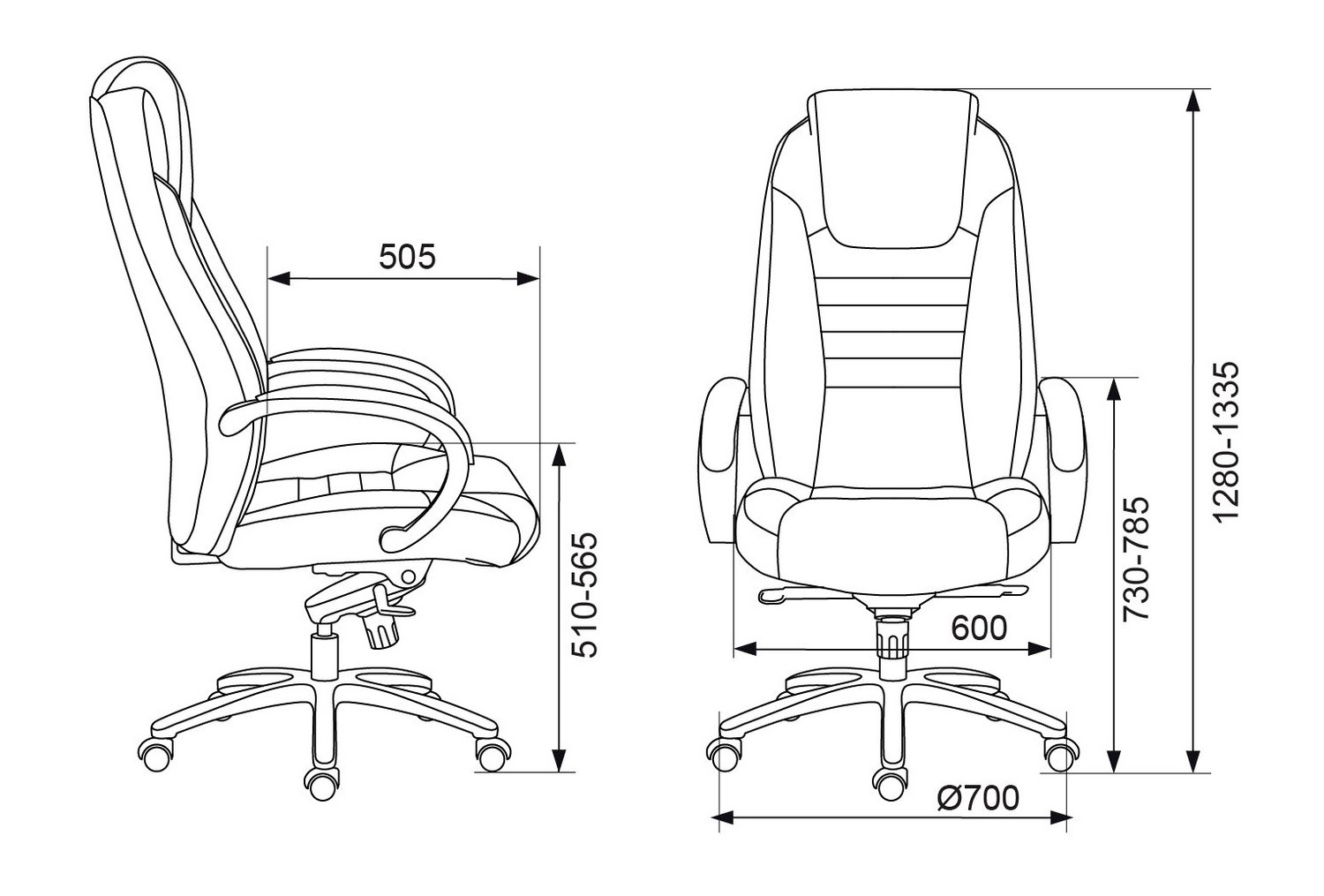 Кресло руководителя Бюрократ  T-9923SL
