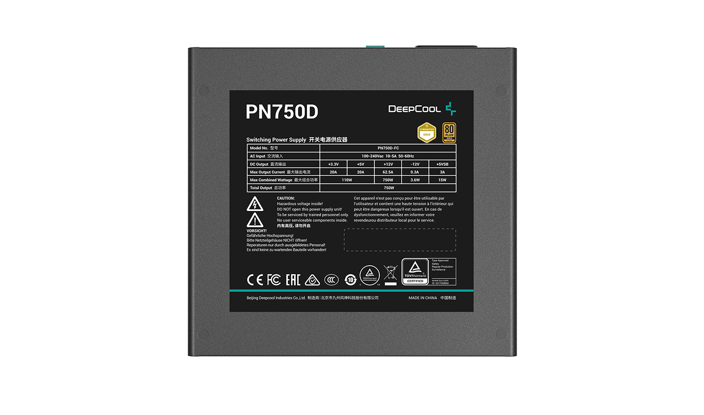 Блок питания ПК Deepcool PN750D (R-PN750D-FC0B-WGEU-V2)