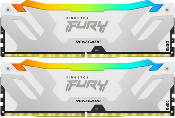 Оперативная память Kingston FURY Renegade RGB White XMP 32GB 7600MT/s DDR5 CL38 (Kit of 2), KF576C38RWAK2-32, RTL