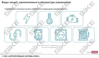 ООО «Корпоративные системы Плюс» Электронный курс Электромонтер по ремонту и обслуживанию электрооборудования: Профессиональный модуль, Монтаж и ремонт пускорегулирующей аппаратуры и кабельных линий (лицензия), базовая версия