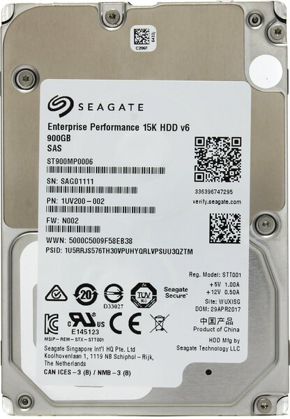 

Жесткий диск SEAGATE Exos 2.5 900GB 15K SAS 12Gb/s