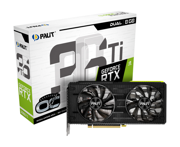 

Видеокарта Palit GeForce RTX 3060 Ti 8 ΓБ Retail LHR
