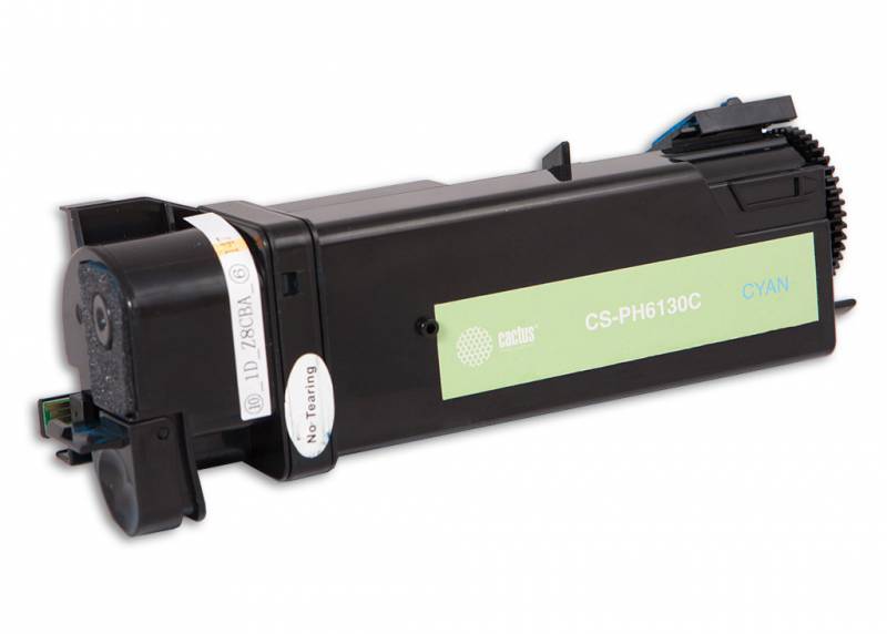 Тонер-картридж голубой Cactus CS-PH6130C