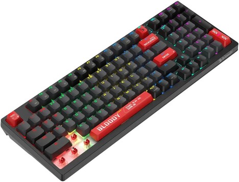 Клавиатура A4tech Bloody WS98 Pixels Red WS98, цвет черный