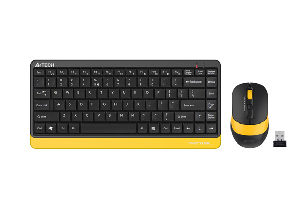 Клавиатура+мышь A4tech Клавиатура + мышь Fstyler FG1110 FG1110 BUMBLEBEE, цвет черный