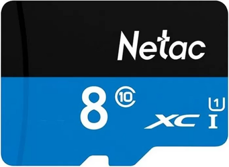 Карта памяти Netac MicroSDHC P500 Standard 8GB