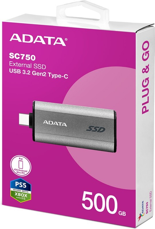 Внешний HDD ADATA SC750 500GB