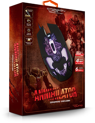 Мышь HyperX Mouse Qumo Annihilator M04 21348_Qumo, дизайнерский рисунок