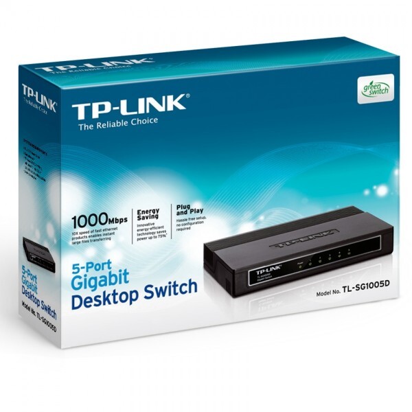 Коммутатор TP-LINK TL-SG1005D