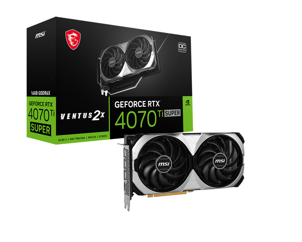 Видеокарта MSI GeForce RTX 4070 Ti Super 16 ΓБ Retail