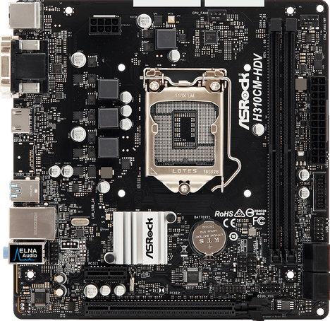 Материнская плата ASRock LGA1151 Intel H310 H310CM-HDV