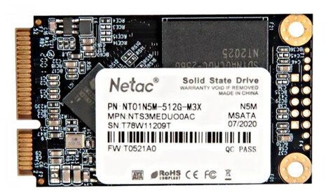 Внутренний твердотельный накопитель Netac SATA III 512Gb
