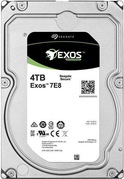Жесткий диск  SEAGATE Exos 7E8 3.5  4Tb 7.2K SAS 12Gb/s