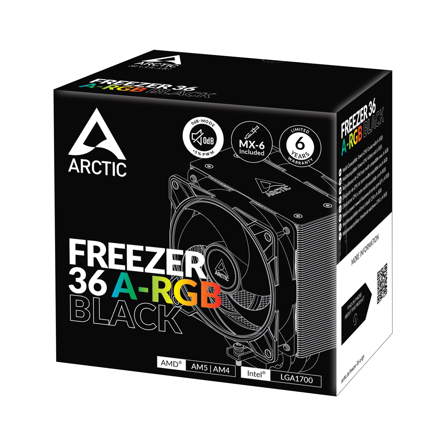 Кулер Процессорный ArcticCooling для CPU Freezer 36 ARGB