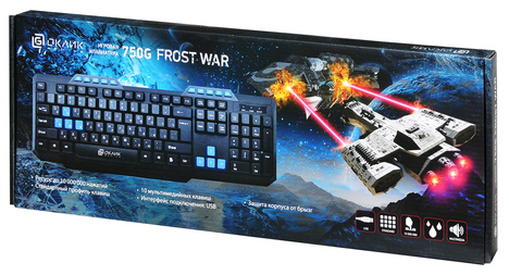 Клавиатура Oklick KeyBoard 750G FROST WAR 337452, цвет черный