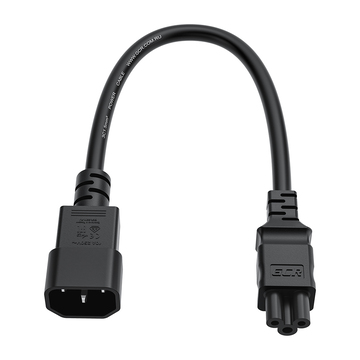 GCR Кабель питания PROF 1.5m, С14 - С5, черный, 3*1,5mm, GCR-55967