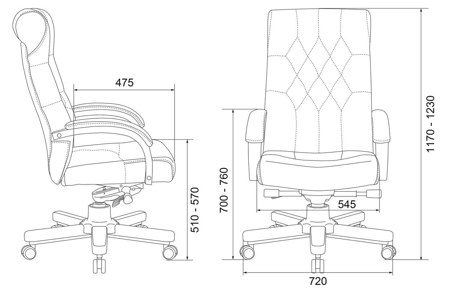 Кресло руководителя Бюрократ  T-9928WALNUT