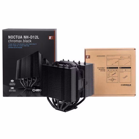 Кулер Процессорный Noctua CPU Cooler NH-D12L chromax.black
