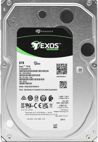 Жесткий диск  SEAGATE Exos 7E10 3.5  3,5" SATA3 8TB 7.2K SATA3