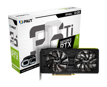 Видеокарта Palit GeForce RTX 3060 Ti 8 ΓБ Retail LHR