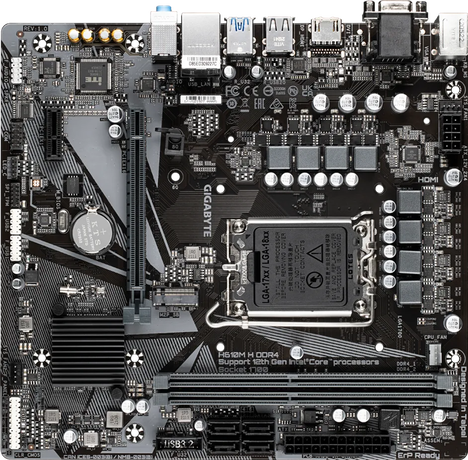 Материнская плата Gigabyte LGA 1700 Intel H610 H610M H DDR4