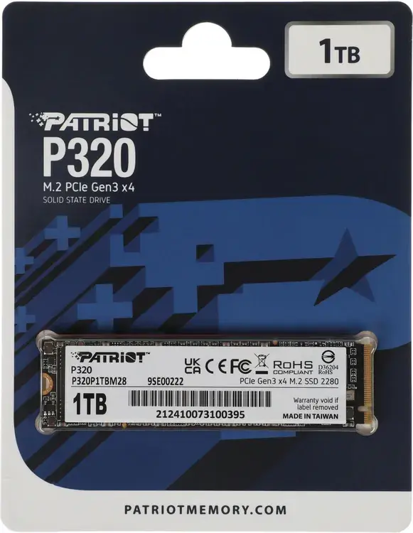 Внутренний твердотельный накопитель Patriot P320 1TB