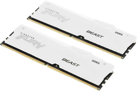 Оперативная память Kingston FURY Beast White RGB EXPO 32GB 6000MT/s DDR5 CL30 (Kit of 2), KF560C30BWEAK2-32, RTL