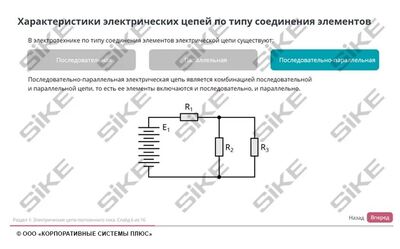 ООО «Корпоративные системы Плюс» Электронный курс Электромонтер: Электротехника (лицензия), базовая версия