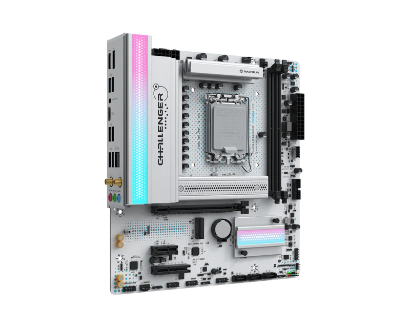 Материнская плата Maxsun LGA 1851 Intel Z890 Challenger Z890M WIFI ICE