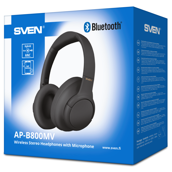 Bluetooth-гарнитура SVEN AP-B800MV, цвет черный