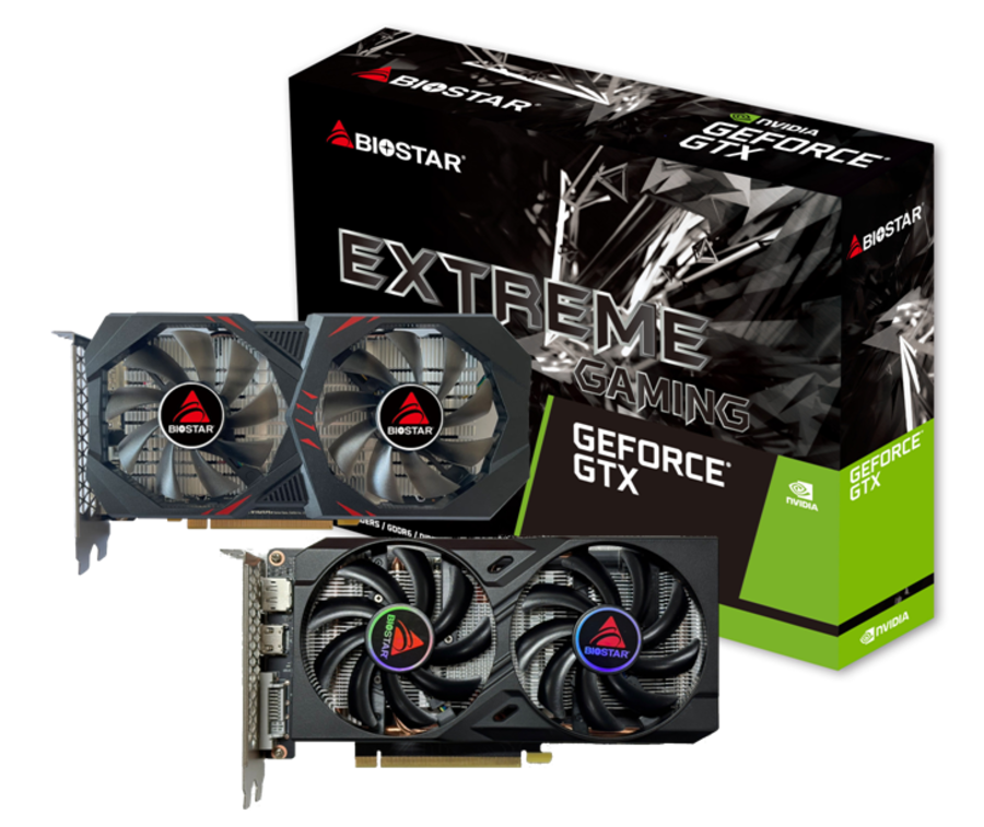 Видеокарта Biostar PCI-E VN1666TF69 NVIDIA GeForce GTX 1660TI 6Gb 192bit GDDR6 1500/12000 DVIx1 HDMIx1 DPx1 HDCP Ret