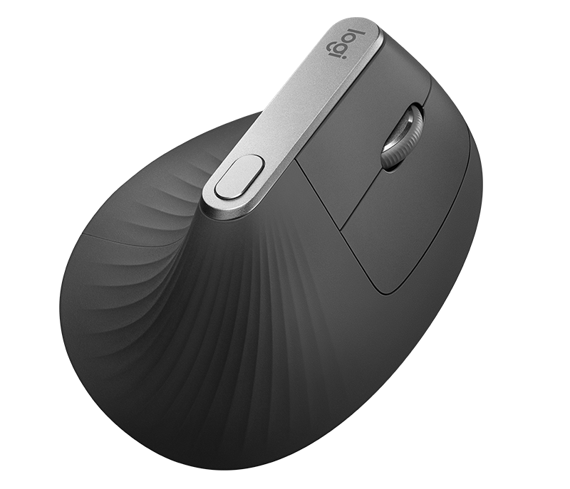 Мышь Logitech MX Vertical черный/черный оптическая (4000dpi) беспроводная BT/Radio USB (6but)