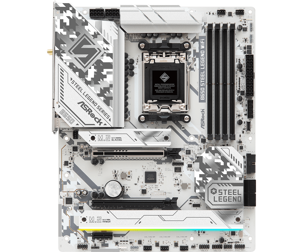 Материнская плата ASRock AM5 AMD B650 B650 STEEL LEGEND WIFI