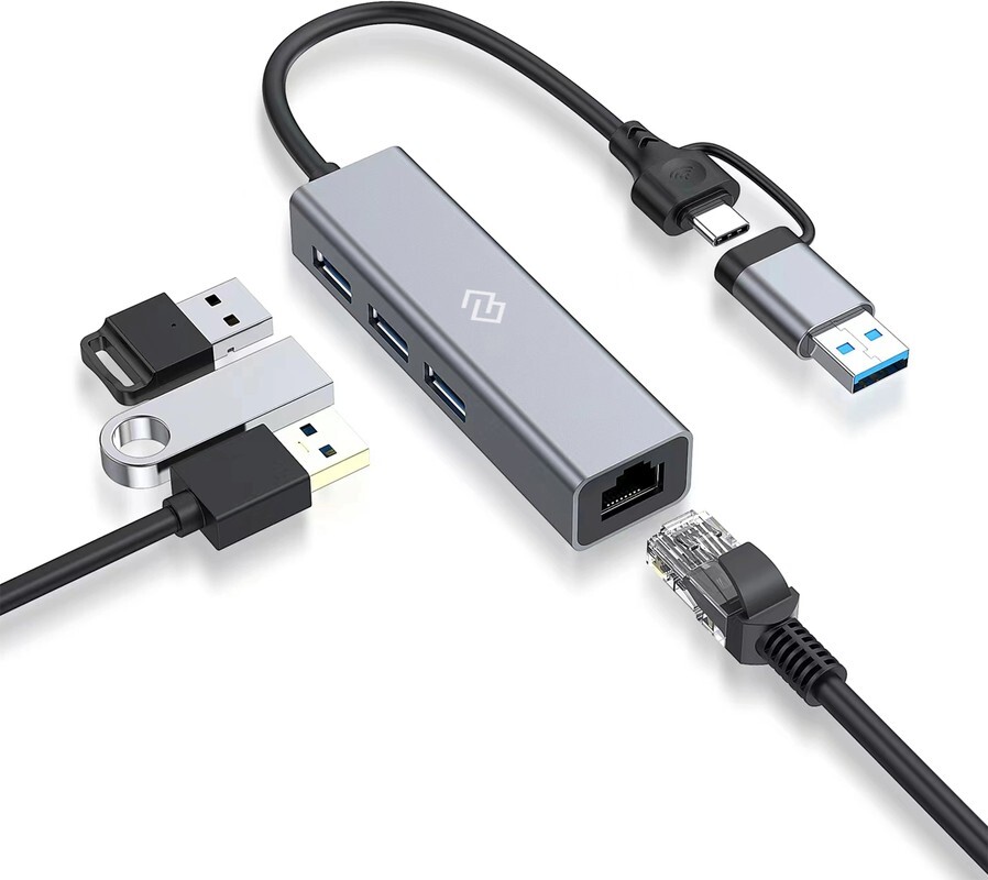 USB-концентратор DIGMA DHUB-LAN-4