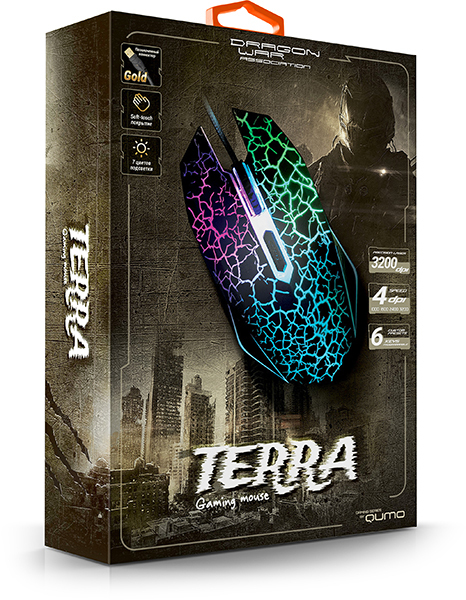 Мышь Qumo Мышь Terra M02 21346_Qumo, дизайнерский рисунок