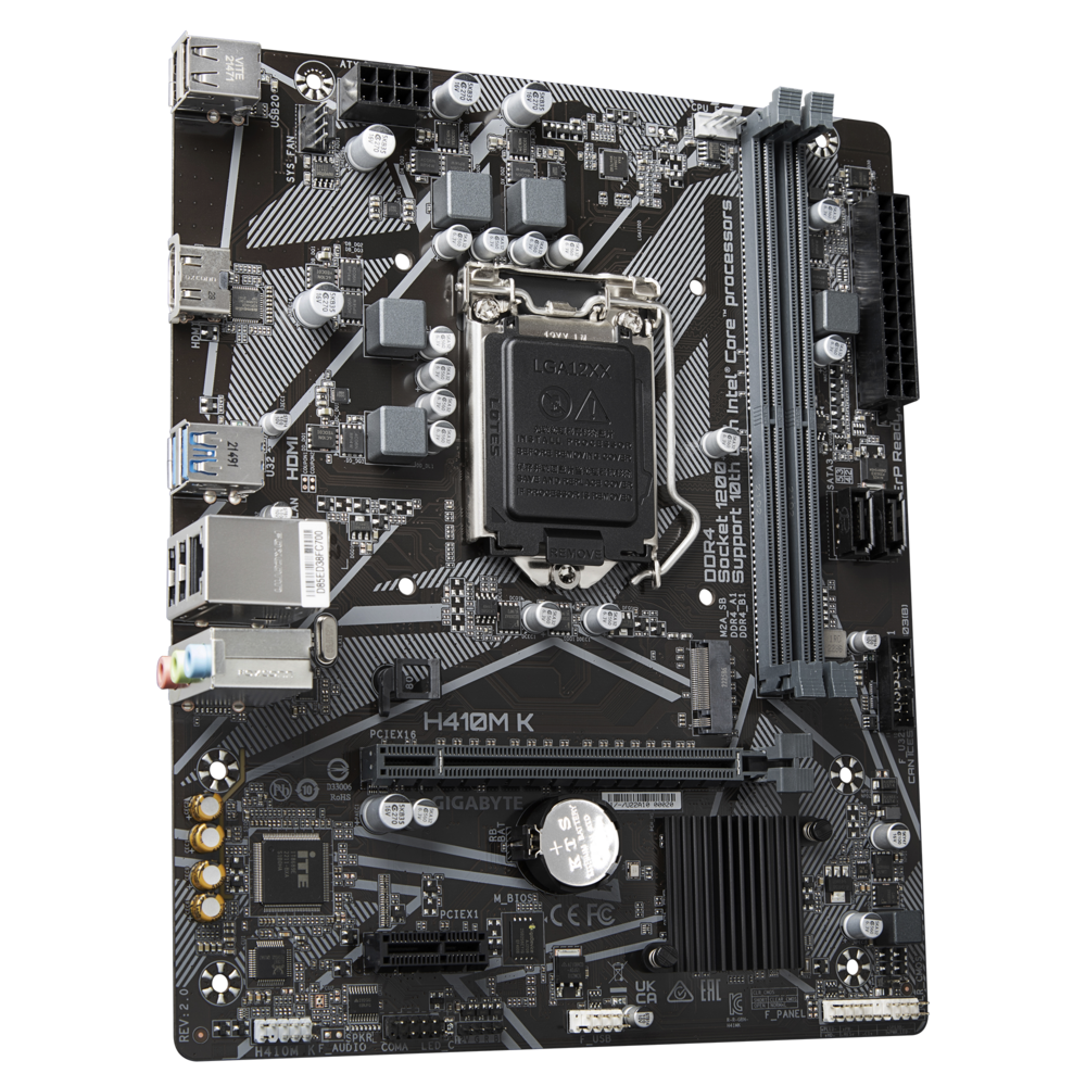 Материнская плата Gigabyte LGA1200 Intel Q470 H410M K 2.0
