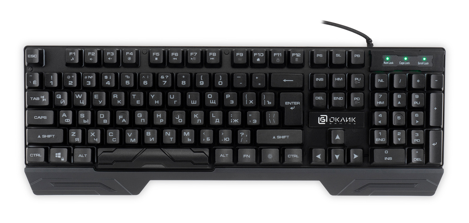 Клавиатура Oklick USB 709G 1788144, цвет черный